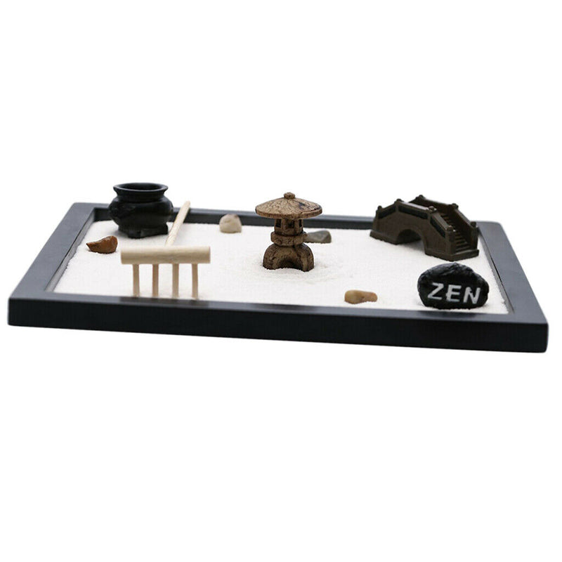 Wooden Zen Sand Garden - Colors May Vary