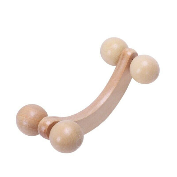 Body Neck Shoulder Handheld Massage Roller Relaxation Massager Tool Z3Y5