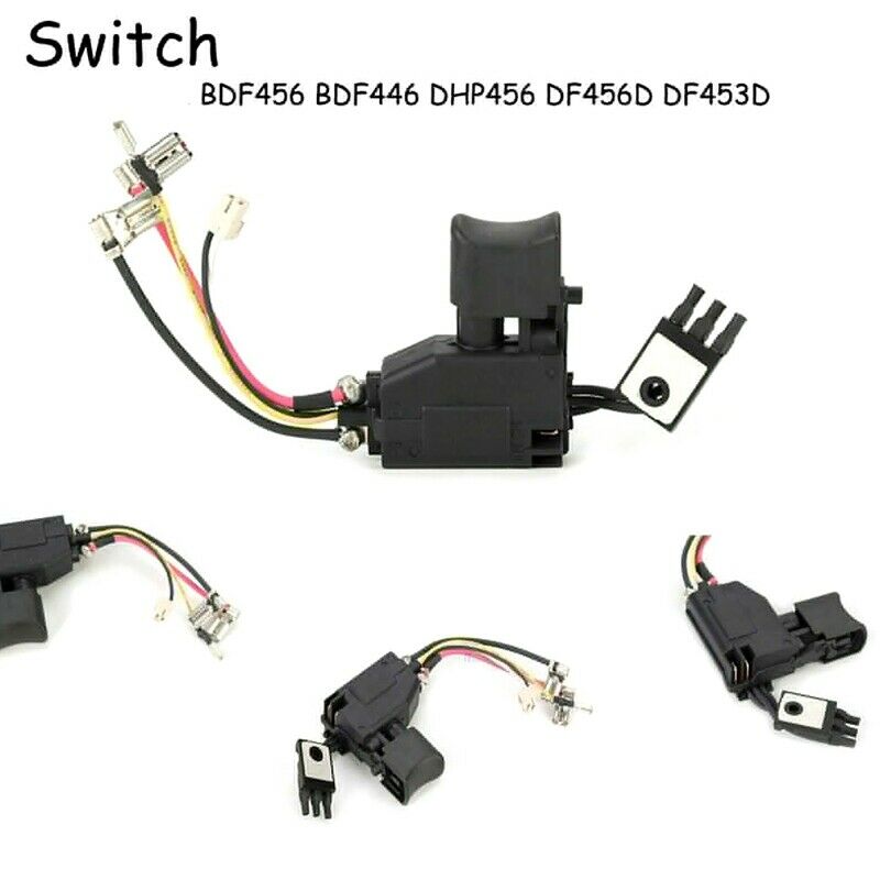 Switch for Makita 650731-7 6506379 DDF456Z BHP446Z BDF456Z BDF456RFE BDF446