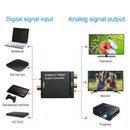 Optical Digital Stereo SPDIF Toslink Coaxial Signal to Analog Adapter (A) A