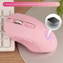 Colorful Lovely Backlight Mouse Laptop Desktop Gaming Mice Pink for Home Office