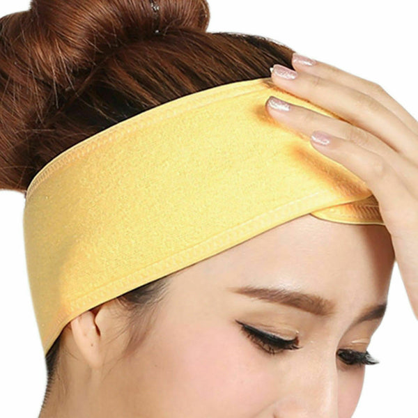Adjustable Makeup Towel Hair Wrap Head Band Salon SPA Yoga Facial Headband CA