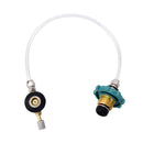 Camping Outdoor Gas Propane Flat Cylinder Tank Refill Coupler Adapter 3C