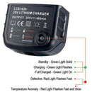 20V Lithium Battery LCS1620 Charger For BLACK+PORTER-CABLE/STANLEY LBXR Y Ew
