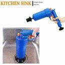 High Pressure Drain Blaster Air Pump Sink Toilet Plunger Clogged Pipe Clean F2E5