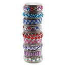 Pack of 6 Rolls Assorted Shapes Rhinestone Stickers Diamante Gem Sparkle Crystal