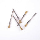 5X/set Shank Polishing Brass Wire Wheel Brushes Rotary Cleaning Tool 3mm*5mm TEC