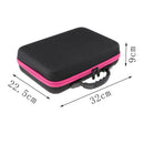 60 Bottles Essential Oil Carry Case 5ML~15ML Holder Storage Bag Box Pink