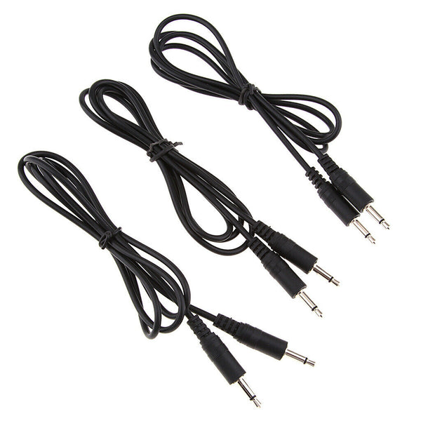 3Pcs Audio Converter Cable 3.5mm Mono Jack Male To Male Extension Cable, 1M