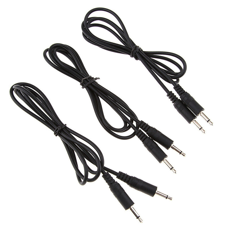 3Pcs Audio Converter Cable 3.5mm Mono Jack Male To Male Extension Cable, 1M