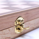 34x34cm Classic Wooden Chess Set Foldable International Chess Game Board Set
