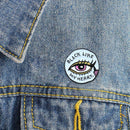 Novelty Letters Eyes Pins Brooch Cute Backpack Lapel Badges Jewelry Gift