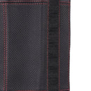 2Pcs PU Leather Car Seat Belt Shoulder pads Cover Black & Red C3I9