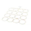 16 Holes Ring Rope Scarf Holder Hanger Shawl Storage Display Hook Rack Styl
