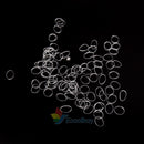 500pcs Hair Tie Band Ponytail Holder Elastic Rubber Clear White Women Girls
