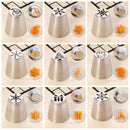 12Pcs Christmas Pastry Russian Icing Piping Nozzle Set Cake Decorating Tools