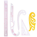 5pcs Metric Styling Rulers Curve Set Cutting Ruler Arm Sleeve Yardstick