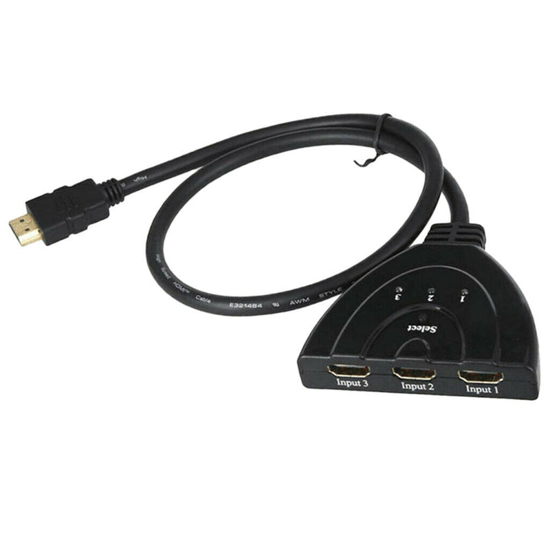 3 Port HDMI Splitter Cable 1080/4K Switch Switcher HUB Adapter for HDTV Xbox
