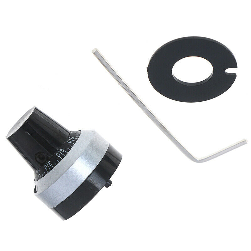 1Set 4mm Dia Potentiometer knob lockable Hat Precise Dial rotary knob 3590S. Gw