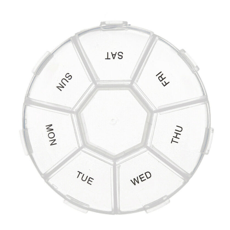 7 Grids 7 Days Weekly Pill Drug Box Medicine Tablet Dispenser Splitter Case
