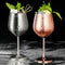 304 Stainless Steel Red Wine Goblets Juice Drink Champagne Goblet Party Bar D2D6