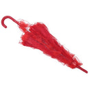 Lace Parasol Wedding Lace Flower Wedding Bride Parasol Umbrella red M7U8