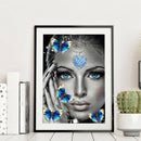 Woman Diamond Painting 5D DIY Full Round Drill Rhinestone Home Decor (B096)
