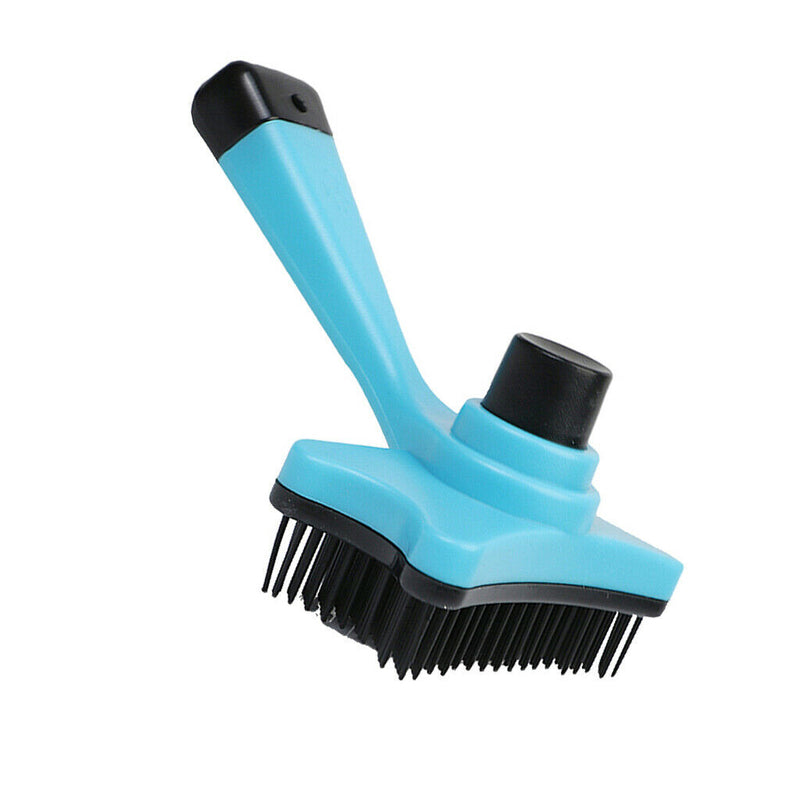 2pcs Pet Dog Cat Puppy Hair Trimmer Comb Brush Slicker Shedding Rake with Push