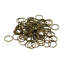 100Pcs Split Keychain Key Rings Jump Rings Round Keyfob Metal Accessory 20mm