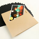 50Pcs/Pack 17.5X12.5Cm Kraft White Black Paper Envelope Message Card Letter R7I4