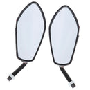 Universal Motorcycle Dirt bike ATV Scooter 10mm Rear View Side Mirror Blue