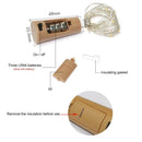 LED Wine Bottle Lamp Cork Shaped String Lights for Christmas (Yellow) 10PCS