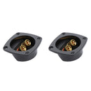2pcs Car Stereo Screw Cup Connectors Speaker 2 Way Terminal Box Connector