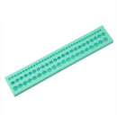 Hot Three Row 6/8/10mm Beads Silicone Mould Cake Decor Mold Sugarcraft new KJN