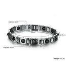 Fashion Jewelry Luxury Titanium Black Healthy Magnetic Bracelet Men's Frien