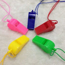 5Pcs/lot Plastic Whistle Lanyard Children Kids Party Bag Filler Toys MME
