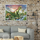 5D DIY Full Round Drill Diamond Painting Dinosaur World Cross Stitch Craft
