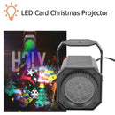 Christmas Pattern LED Projector Colorful Rotating KTV DJ Disco Lamp (US A) A