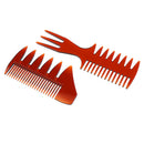 Weaving & Sectioning Foiling Comb | Pro Men's Oily Hairbrush, Set of 2
