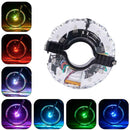 Rechargeable Bike Wheel Hub Lights Waterproof LED Cycling Colorful Spoke Lights