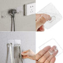 6CM*6CM Anti-skid Hooks Reusable Strong Sticky Traceless B X4H1 Transp Hook P3T0