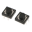 100pcs Tactile Push Button Momentary Switch 4 pin for   / Raspberry Pi