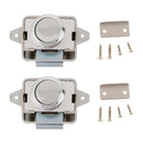 2x Push Button Drawer Cupboard Catch Lock Latch for Trailer Boat Cabinet