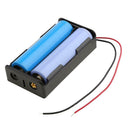 5pcs 2 Slots Plastic 18650 Batteries Storage Box Organizer w/Wire Lead Pin