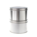 2 Round Metal Jewelry Watch Gift Box Case 3.54x3.54x2.36" HOT J5B1