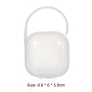 Portable Baby Pacifier Fingertip Toothbrush Container Storage Box (White) A