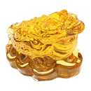 1Pc Feng Shui Toad Money LUCKY Fortune Wealth Chinese Golden Frog Toad Orname Gw