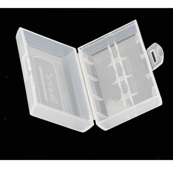 10 Pcs Battery Storage Box Organizer Pack of 5 Cases. Stores 18650 Batteries.