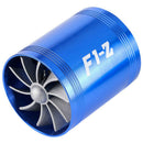 F1-Z Double Turbine Turbo Charger Air Intake Gas Fuel Saver Car Supercharger