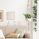 3pcs Macrame Plant Hanger Basket Ceiling Socket Flowerpot Indoor Home Decor